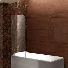 Шарнирна стъклена вана душ врата