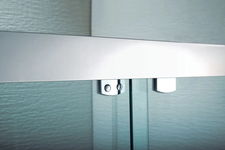 2 Sliding Frameless Bypass Shower Door