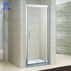 Единични въртящи се врати за душ в рамка